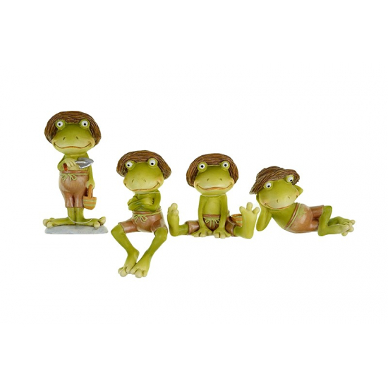 Figura béka poly ülő 7,5cm 2 féle