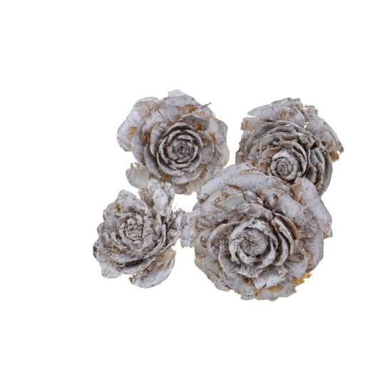Cédrus rózsa fej 5-7cm zúzmarás (0015 3 202601900)