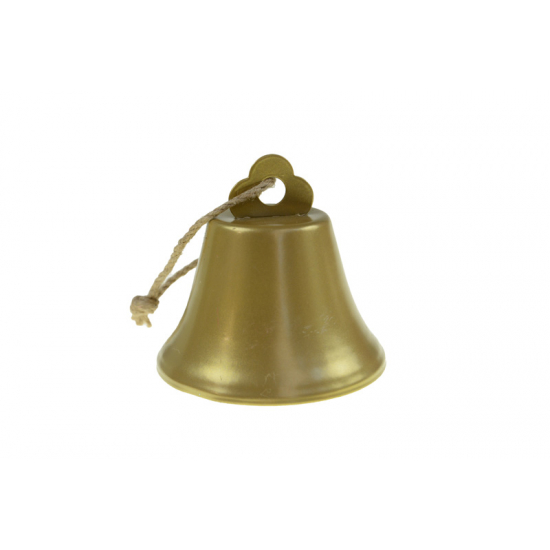 Csengő fém D7.5cm akasztós arany