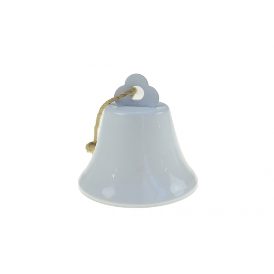 Csengő fém D7.5cm akasztós fehér
