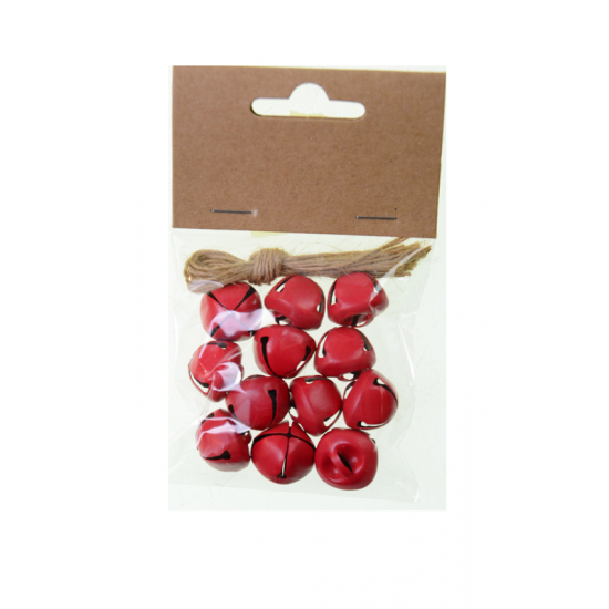 Csengő fém 2cm s/12 piros