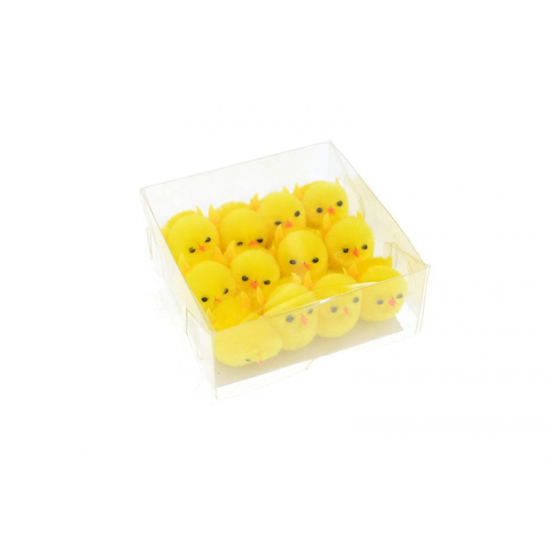 Csibe plüss 4cm s/12 sárga