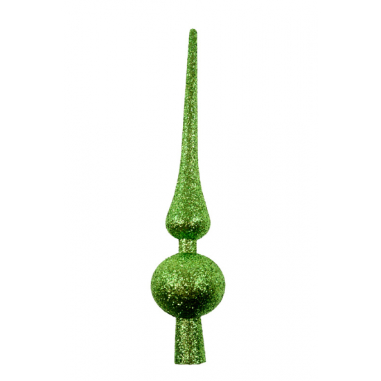 Csúszdísz glitteres műa. 25cm v.zöld