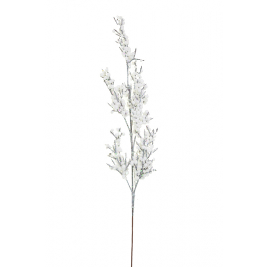 Dekor ág apró bogyós 60cm fehér