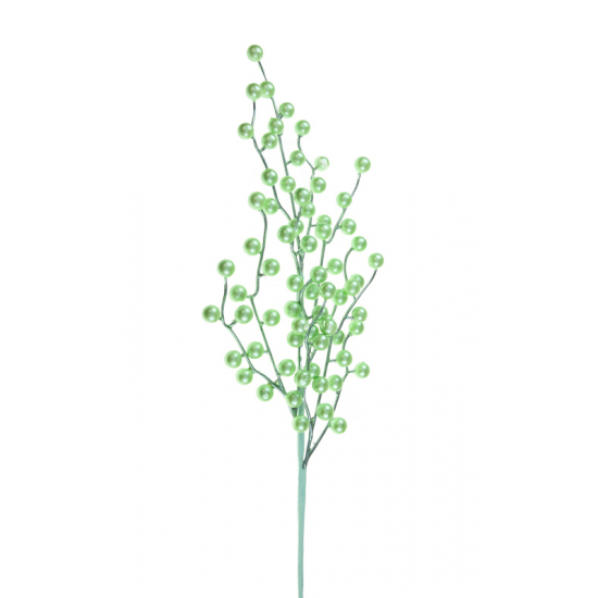 Dekor bogyós ág 70cm zöld