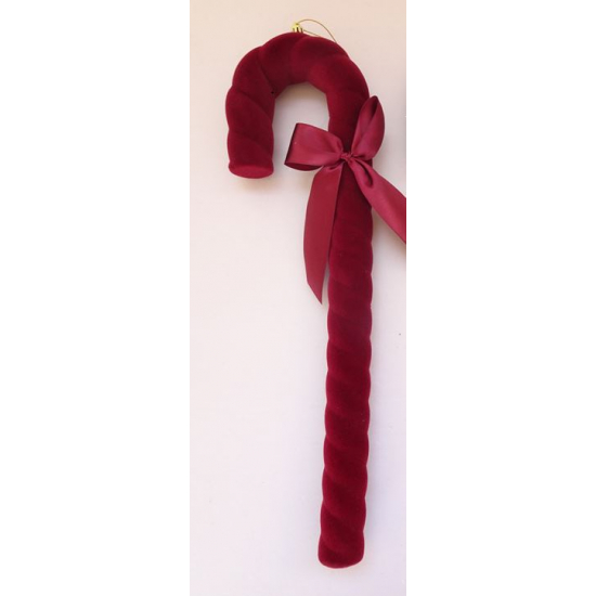 Dekor cukorbot műanyag 35cm piros