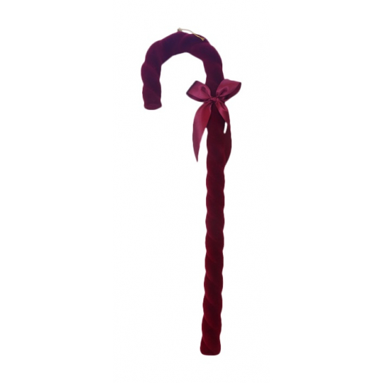 Dekor cukorbot műanyag 70cm piros