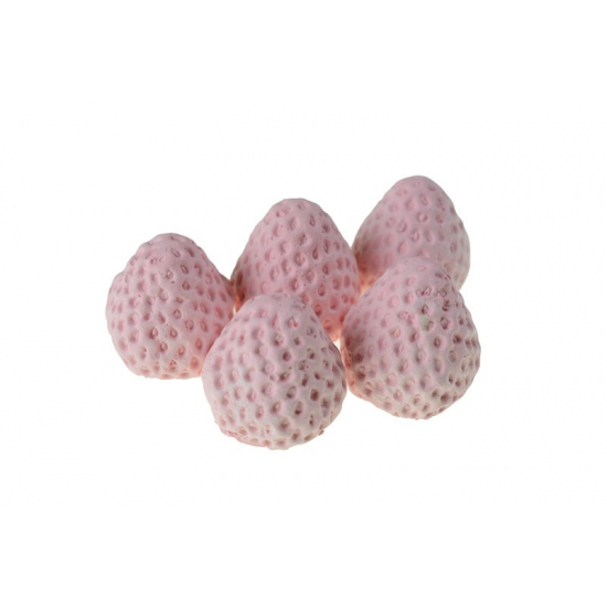 Dekor eper D3*3 cm s/5 rózsaszín