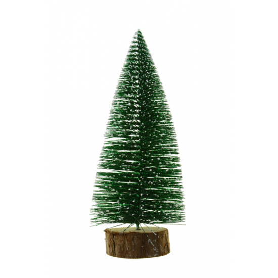 Dekor fenyő 15CM glitteres s.zöld