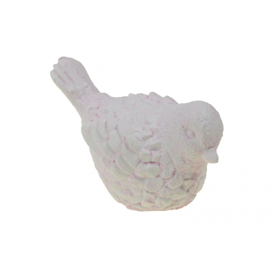 Figura madár gipsz kicsi 6,5cm rózsaszín