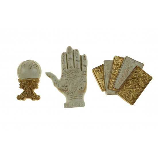 Dekor jós mix gipsz 2D 6-9cm s/3 lila