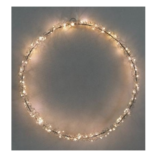 Dekor kör fém D40 85LED arany