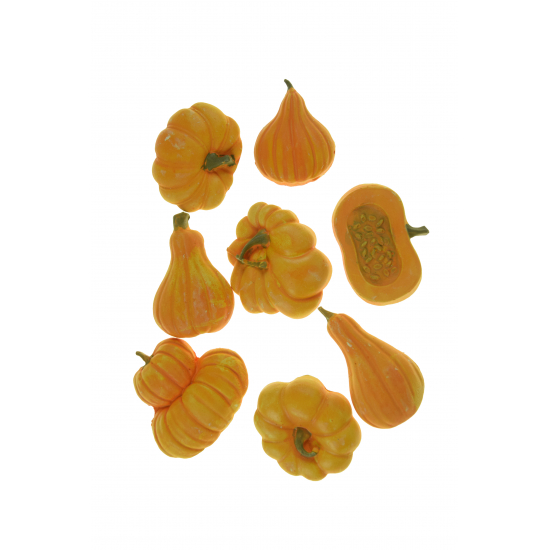 Dekor tök gipsz 2D 3-4cm s/10 narancs