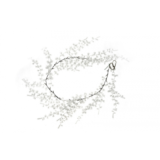 Dekorág 117cm glitteres fehér
