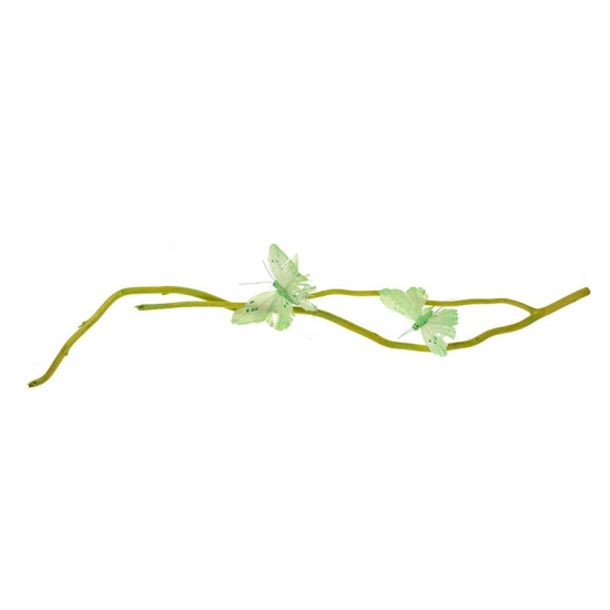 Dekorág 2pillangós 50cm zöld