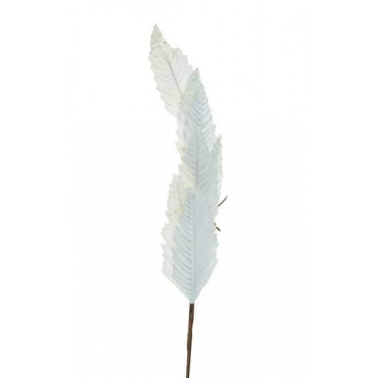 Dekorág 77cm glitteres fehér
