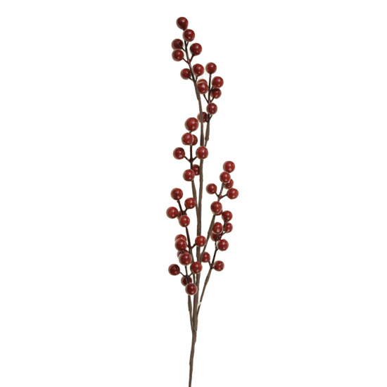 Dekorág bogyós 68cm piros