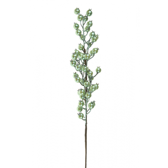 Dekorág csipkebogyó 72cm zöld