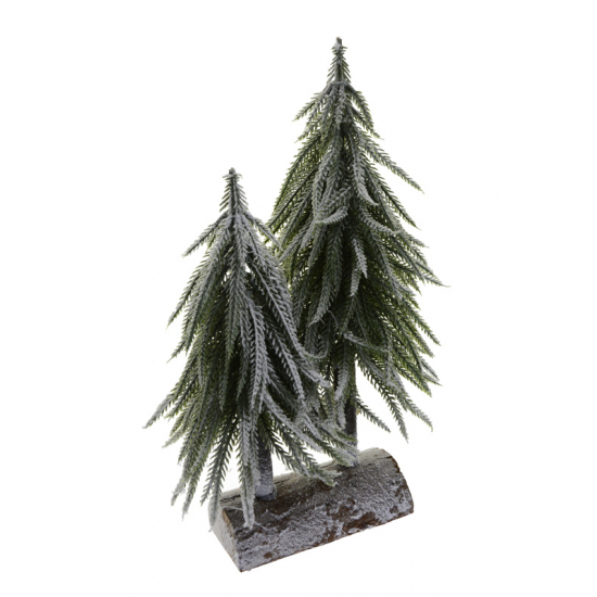 Dekorfenyő H38CM talpas zöld