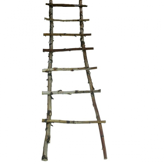 Dekorlétra nyírfa 150cm natúr