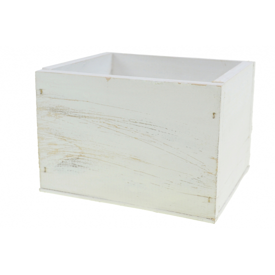 Doboz fa 14*16*11cm fehér