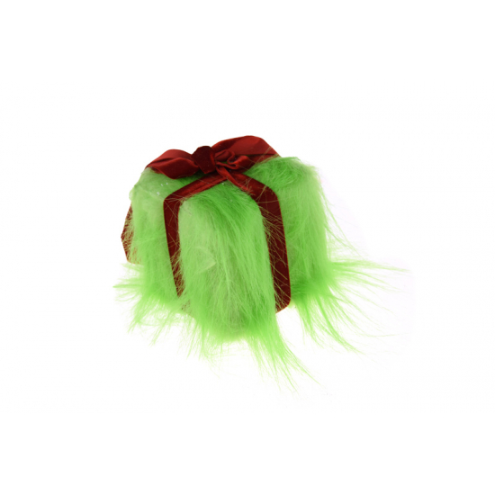 Doboz manós textil 11cm zöld