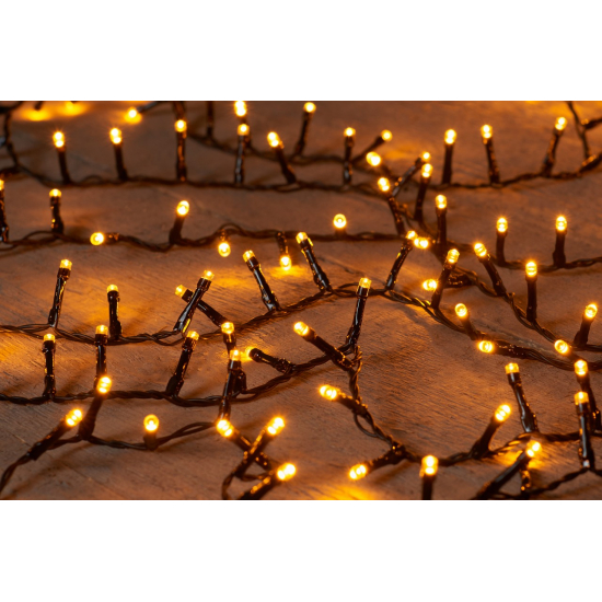 Égősor 500LED/12m időzítővel fekete