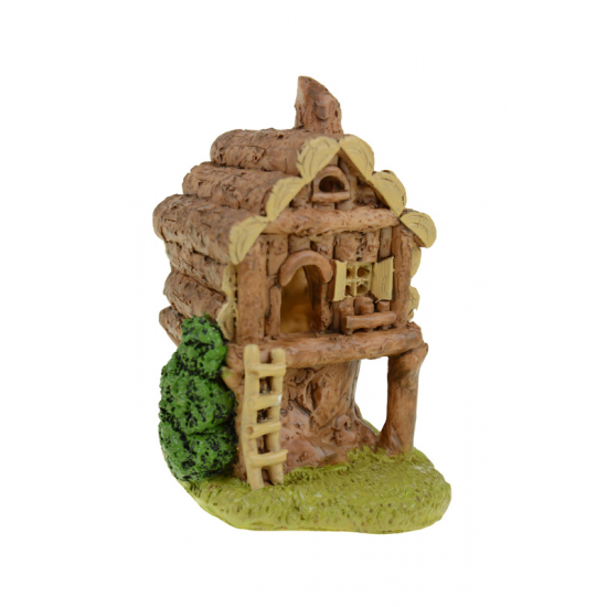 Faház poly 8,8*7,9*11,3cm barna