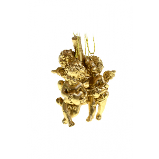 Figura angyal poly akasztós 3*3*7 többféle arany