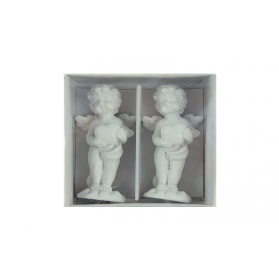 Figura angyal poly 6,7cm s/2 fehér
