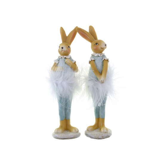 Figura balettnyuszi poly 5*5*19.5cm 2féle kék