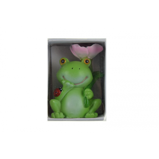 Figura béka poly 4,5*3,3*7,1cm zöld