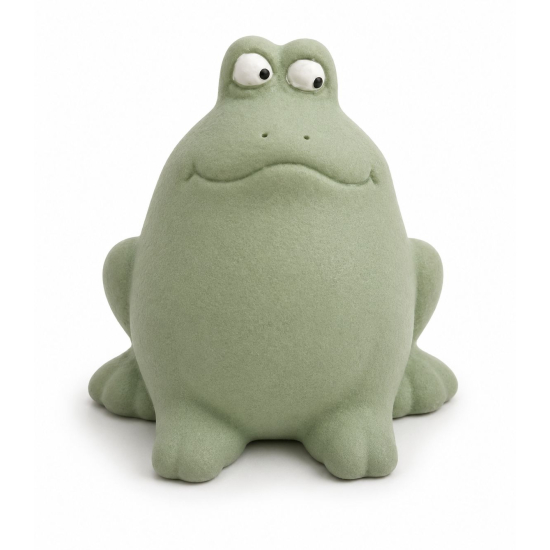 Figura béka porcelán 7.5*6*7.5cm zöld