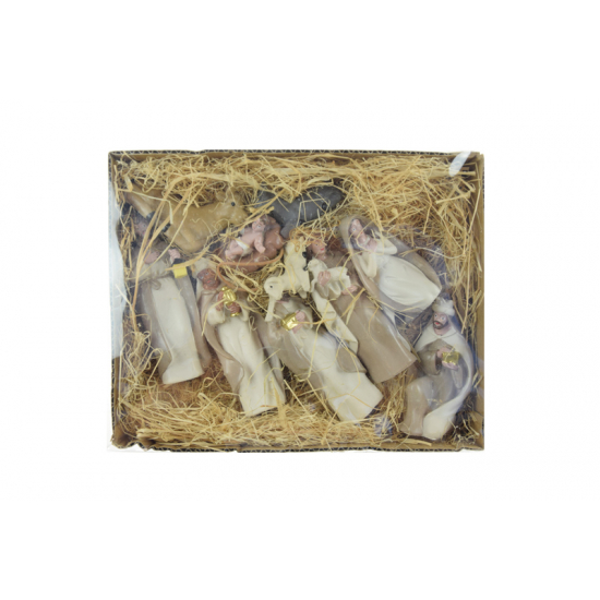 Figura betlehem poly 11,6cm s/10 fehér