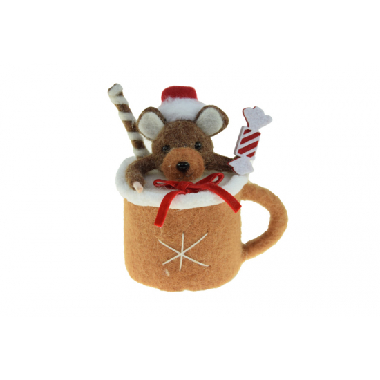 Figura bögre textil 13cm többféle