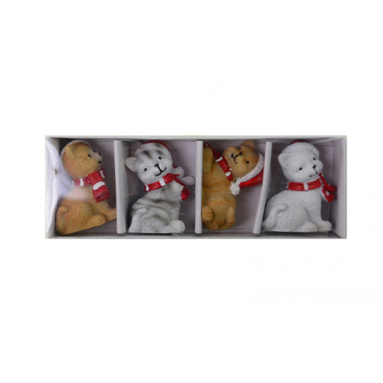 Figura cica poly mikulássapis 15*5*3cm s/4 több szín