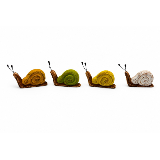 Figura csiga fa 7*1.5*5.5cm többféle barna