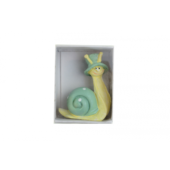 Figura csiga poly 7,3cm menta