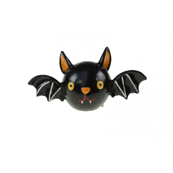 Figura denevér poly 11,8*5,4*6,2 cm fekete