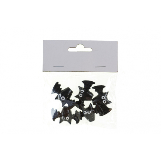 Figura denevér poly 3,9*1,2*2,4 cm s/5 fekete