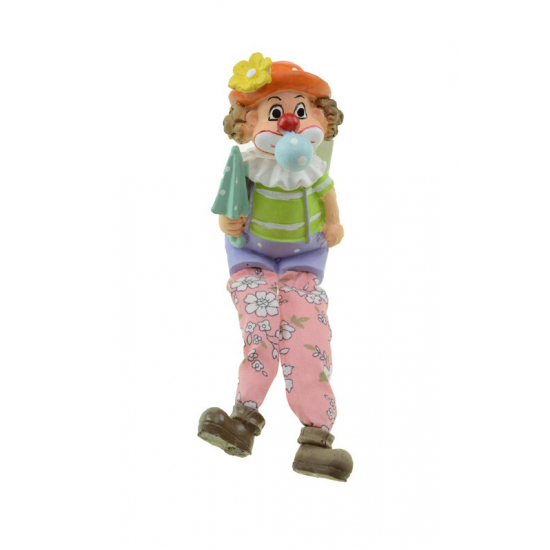 Figura Elf poly 5,5*5*18cm lógólábú rózsaszín