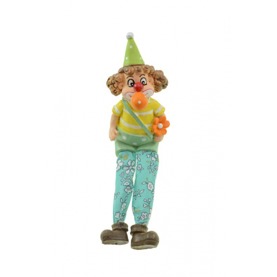 Figura Elf poly 5,5*5*18cm lógólábú zöld
