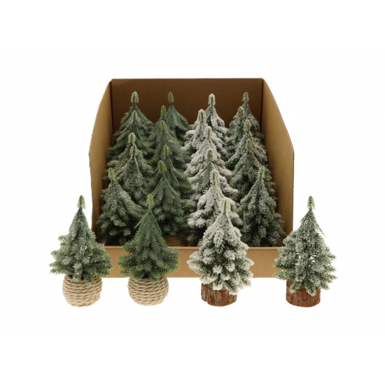 Figura fenyő 15cm 4féle zöld