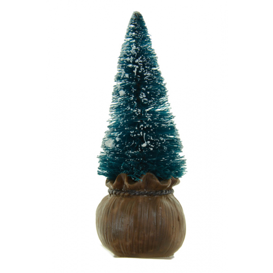Figura fenyő poly 3,5*3,5*9,8cm zsákban zöld/barna