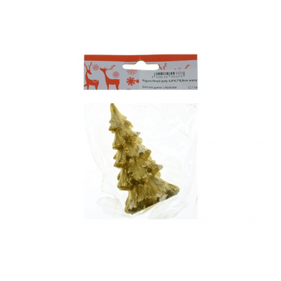 Figura fenyő poly 4,9*4,7*8,8cm arany