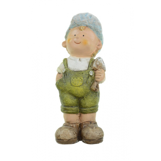 Figura fiú poly 17cm zöld