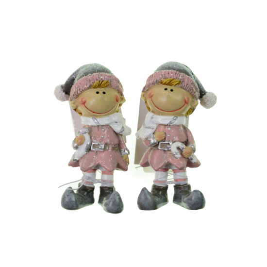 Figura fiú poly 7*3*8cm 2féle rózsaszín