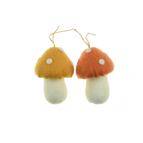 Figura gomba textil 10cm többféle