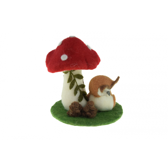 Figura gomba textil 42cm többféle