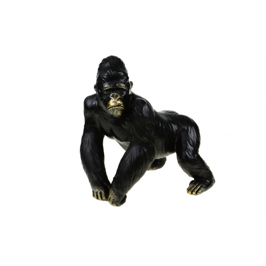 Figura gorilla poly 16*13.7*18cm fekete
